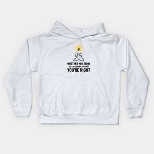 Think - Law Of Attraction Kids Hoodie